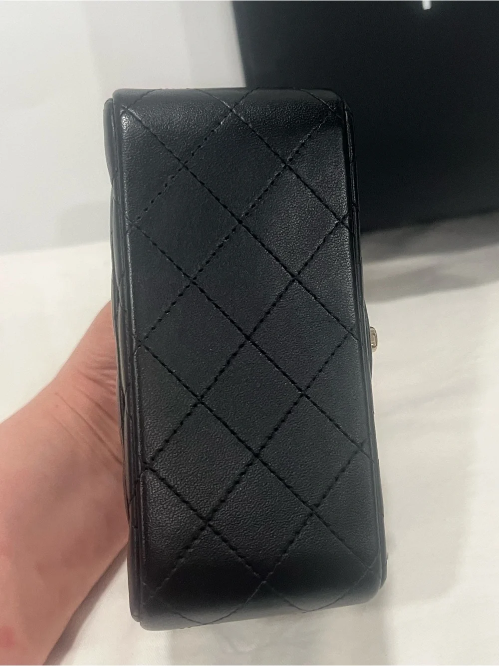 Chanel Classic Square Mini Rectangular Flap Black GHW